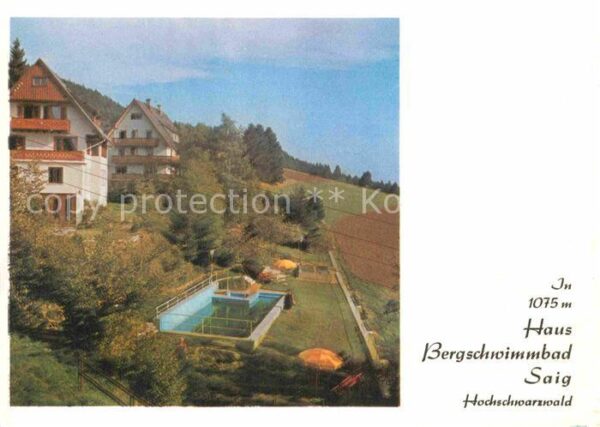 Saig Schwarzwald Fremdenheim Haus Bergschwimmbad