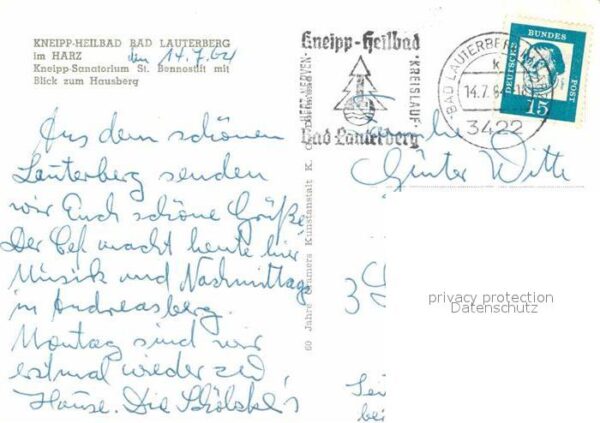 Bad Lauterberg Kneipp Sanatorium St Bennostift mit Bli – Bild 2