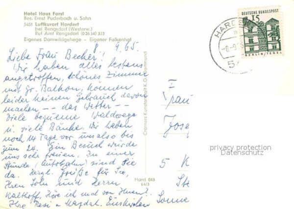 Hardert Hotel Haus Forst Garten – Bild 2