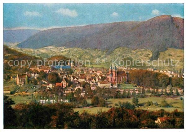 Amorbach Miltenberg Panorama Blick vom Sommerberg in der Mo