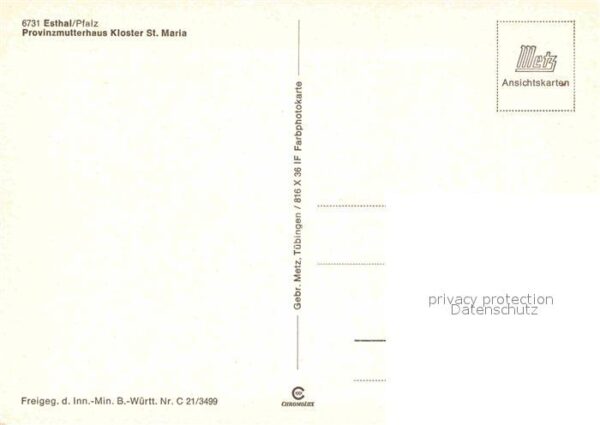 Esthal Provinzmutterhaus Kloster St Maria Flie – Bild 2