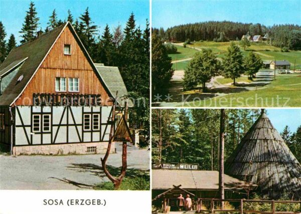 Sosa Erzgebirge Konsumgaststätten Köhlerhütte Meiler