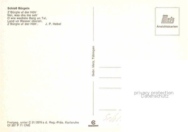 Obereggenen Schloss Bürgeln Gedicht JP Hebel Fliege – Bild 2