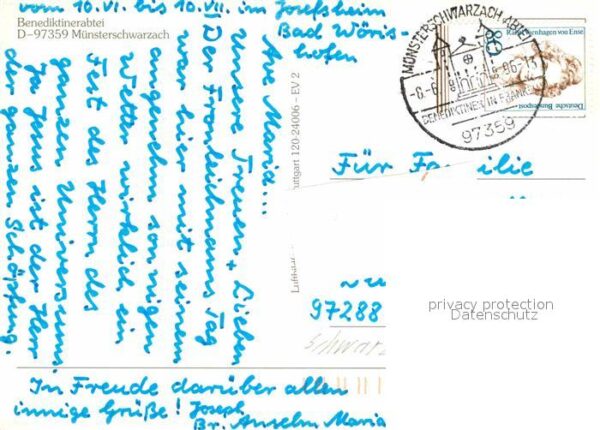Muensterschwarzach Benediktinerabtei Fliegeraufnahme – Bild 2