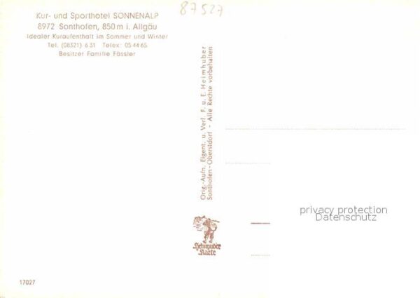 Sonthofen Oberallgaeu Kur und Sporthotel Sonnenalp Restaurant – Bild 2