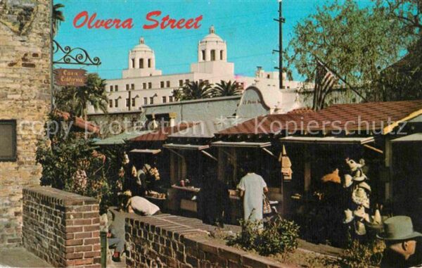 Los Angeles California Olvera Street open air market place