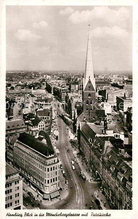 Hamburg Blick in die Mönckebergstrasse mit Petr