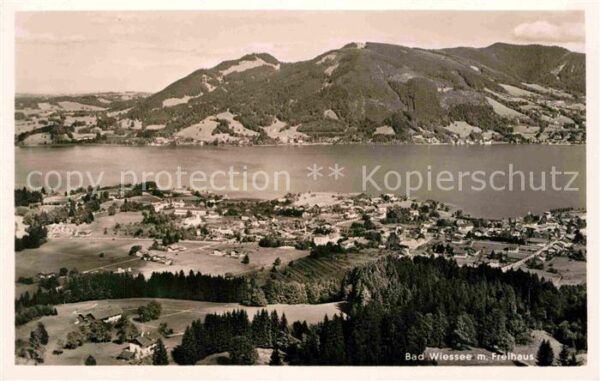 Bad Wiessee mit Freihaus Fliegeraufnahme