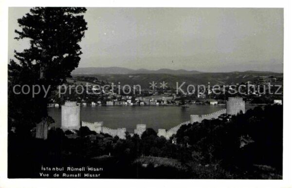 Istanbul Constantinopel Panorama Blick von Festung Rumeli Hisar