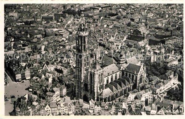 Antwerpen Anvers Cathedrale vue aerienne