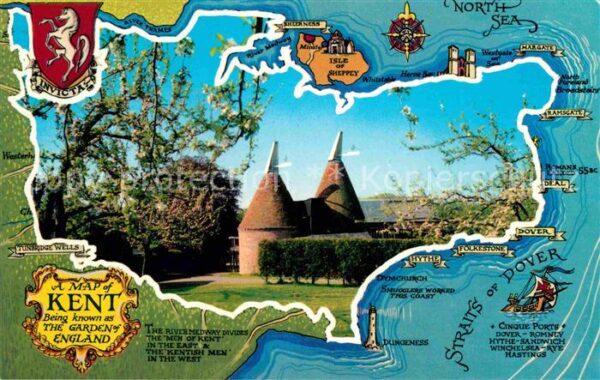 Kent Map of the region