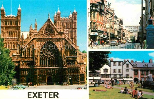 Exeter Cathedral Street Scene Parc