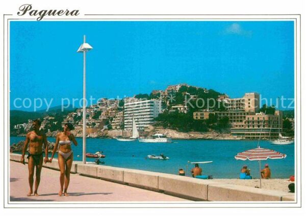 Paguera Mallorca Islas Baleares Detalle de sus playas