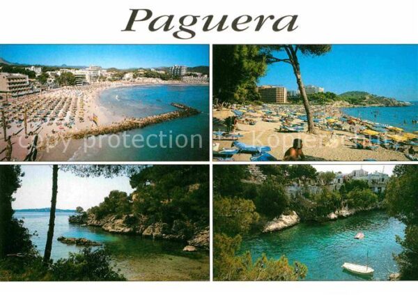 Paguera Mallorca Islas Baleares Panorama Küste Bucht Strand