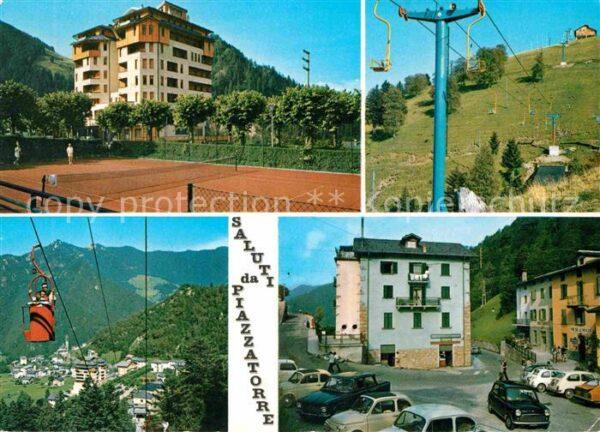 Piazzatorre Hotel Tennisplatz Bergbahn Dorfpartie