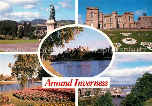 Inverness Highland St Andrews Cathedral Castle River Ness