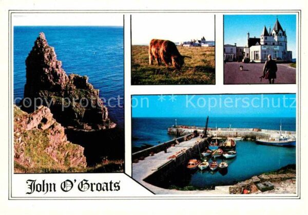 John o Groats Küste Felsen Hotel Hafen