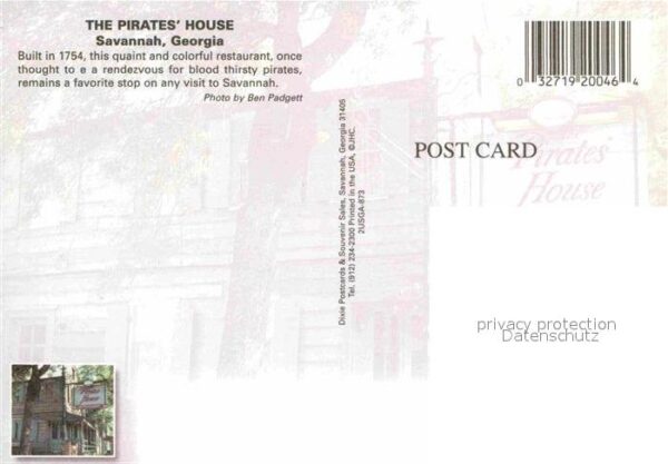 Savannah Georgia Pirates House Restaurant – Bild 2