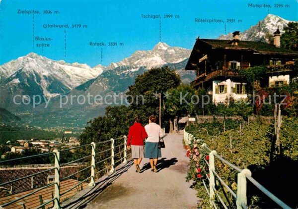 Merano Meran Passeggiata Tappeiner Tappeinerweg mit