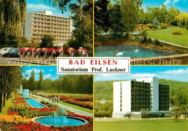 Bad Eilsen Sanatorium Prof Luckner Schwanenteich W