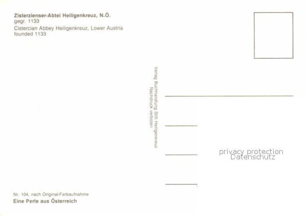 Heiligenkreuz Niederoesterreich Zisterzienser Abtei – Bild 2