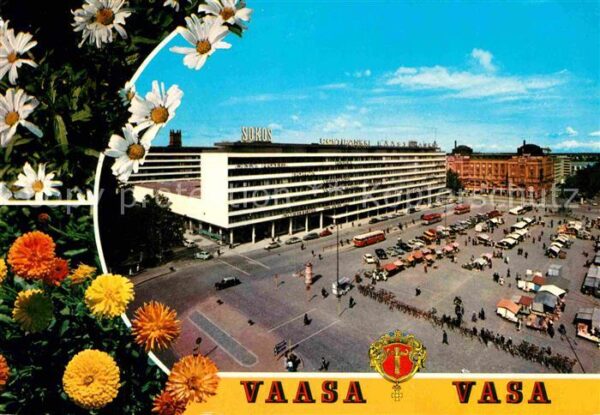 Vaasa Marktplatz Blumen