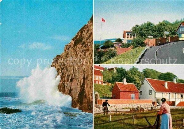 Bornholm Braending mod Hvidkleven motiver fra Va