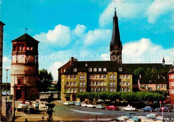 Duesseldorf Burgplatz Turm Kirchturm
