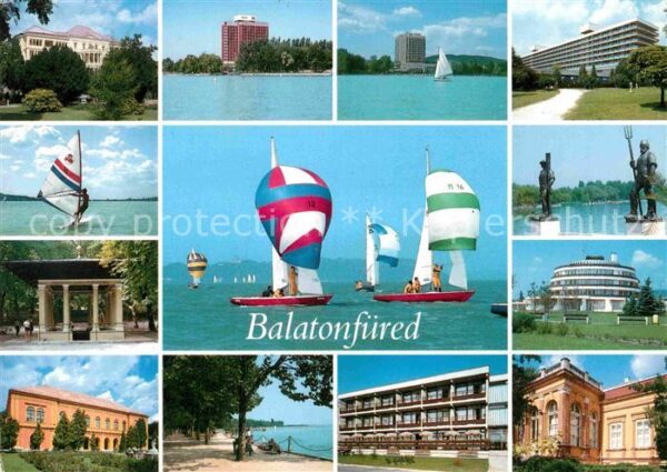 Balatonfuered Teilansichten Hotels am Plattensee Denk