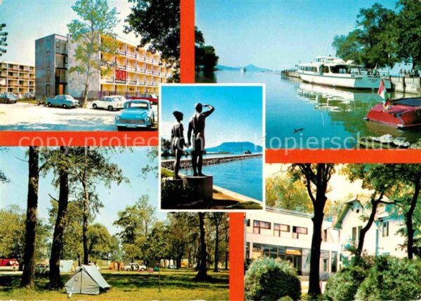 Fonyod Teilansichten Campingplatz Denkmal Stat