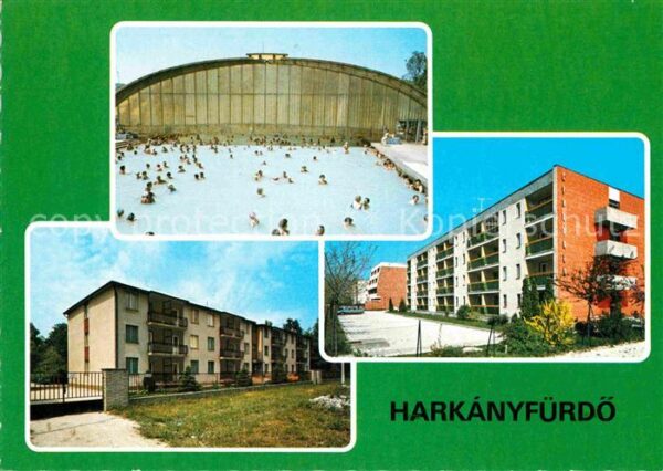 Harkanyfuerdo Schwimmbad Wohnblocks Hochhäuser