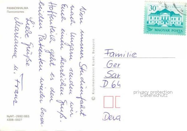 Pannonhalma Schloss Säle Festtafel Denkmal – Bild 2