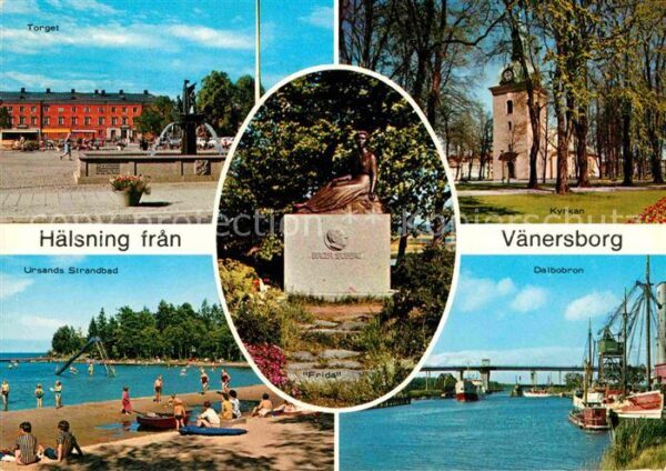 Vaenersborg Torget Kyrkan Ursands Strandbad Dalbobr