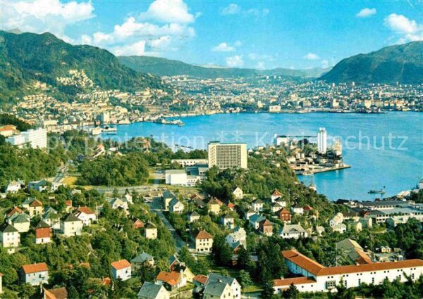 Bergen Norwegen Panorama