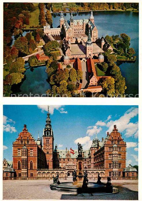 Frederiksborg Slot Schloss Brunnen Fliegeraufnahme