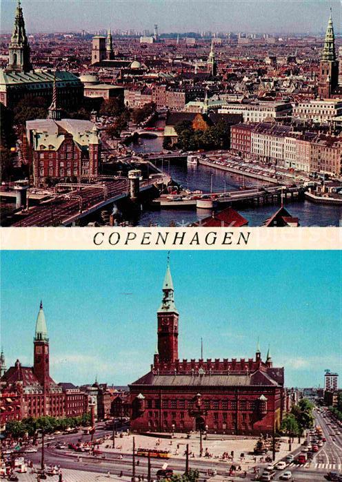 Kopenhagen Stadtpanorama Radhuspladsen Rathaus Pla