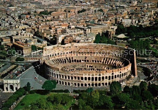 Roma Rom Colosseo Kolosseum Fliegeraufnahme