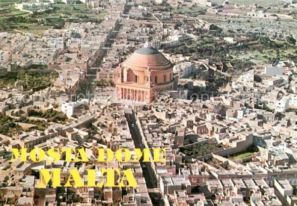 Malta Mosta Dome veduta aerea