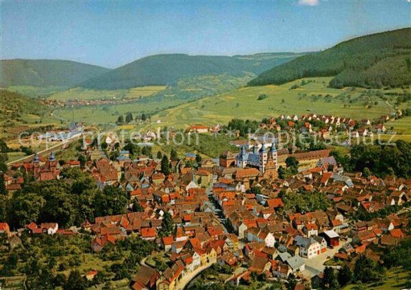 Amorbach Miltenberg Odenwald Fliegeraufnahme