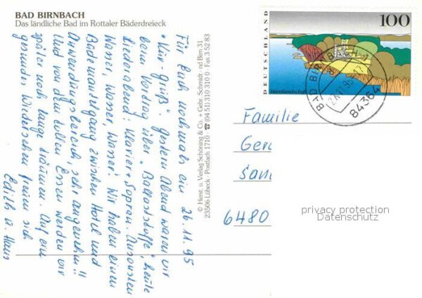 Bad Birnbach Thermalbad Brunnen Ortsmotive Kirche – Bild 2