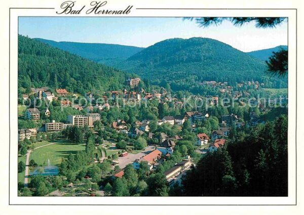 Bad Herrenalb Panorama Blick vom Falkenfelsen Kurort