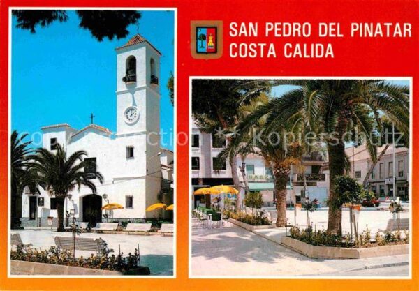 San Pedro del Pinatar Kirche Platz Palmen