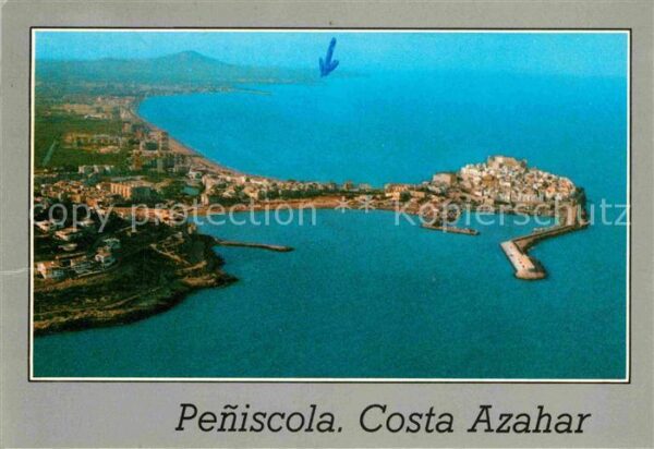 Peniscola Vista aerea Cerro Mar y Peniscola costa