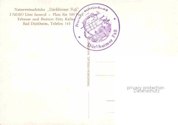 Bad Duerkheim Naturweinschänke Dürkheimer Fass – Bild 2