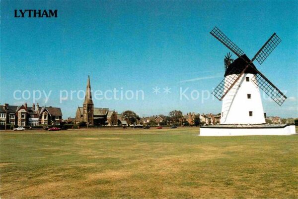 Lytham St-Annes-on-Sea Windmill and St Johns Parish Church