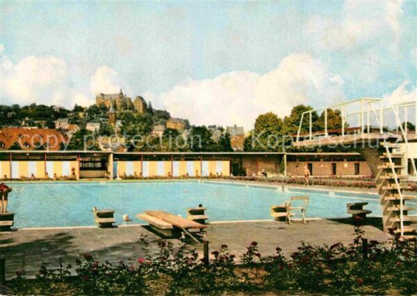 Marburg Lahn Strandbad Landgrafenschloss