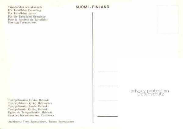 Helsinki Temppeliaukio Kirche Nachtaufnahme – Bild 2
