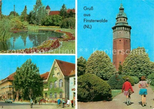 Finsterwalde Goldfischteich Schlosspark Post Sparkas