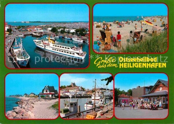 Heiligenhafen Ostseebad Hafen Fähre Strand Restaurant Strassenc