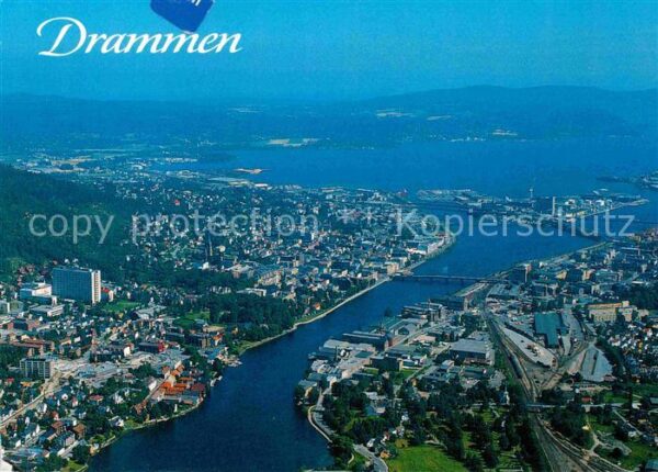 Drammen Fliegeraufnahme